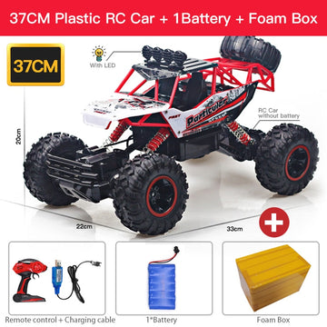 Boys Off-Road 4WD RC Truck With Led Lights 2.4G Radio Remote Control